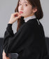 【安田美沙子さん着用】ボリュームパフスリーブニットチュニック